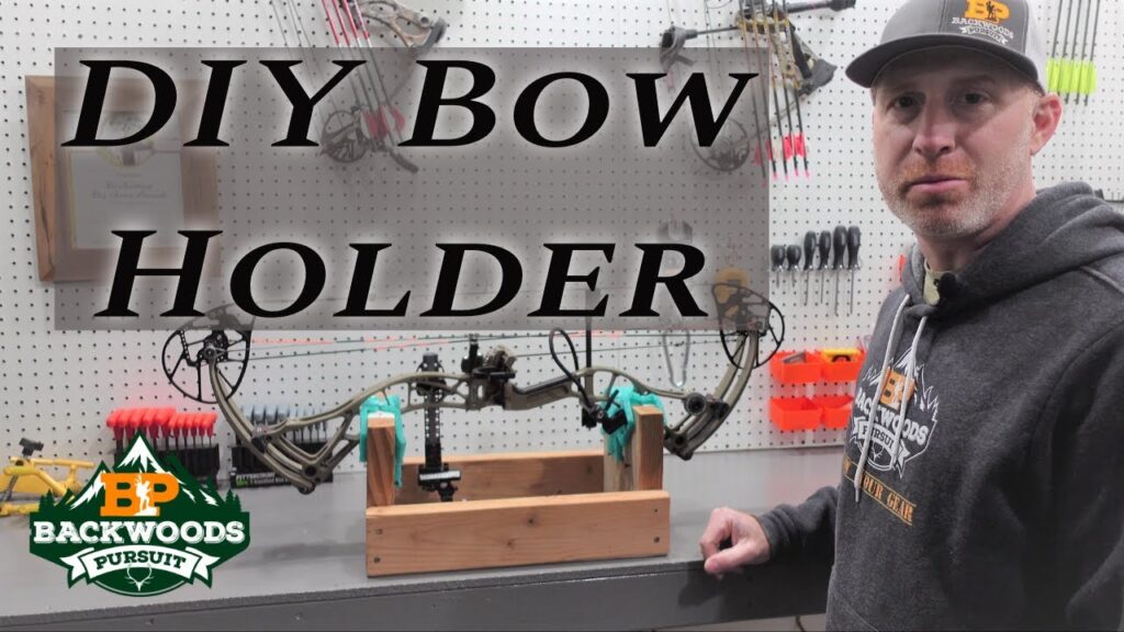 CHEAP DIY Compound Bow Holder | DIY Bow Shop Tools