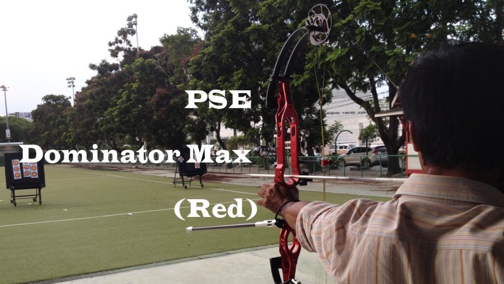 Compound Bow Demo Shooting: PSE Dominator Max (Red)