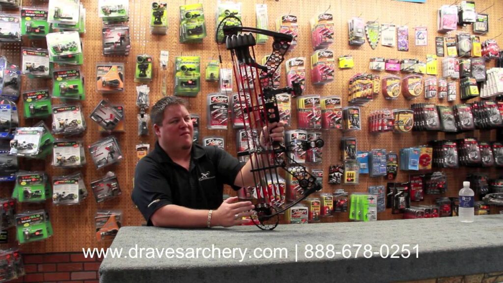 Customized Compound Bow by Draves Archery: Red & Black Mathews Monster Safari