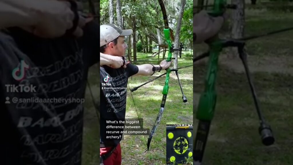 Difference in #archery #recurvebow #compoundbow | #shorts
