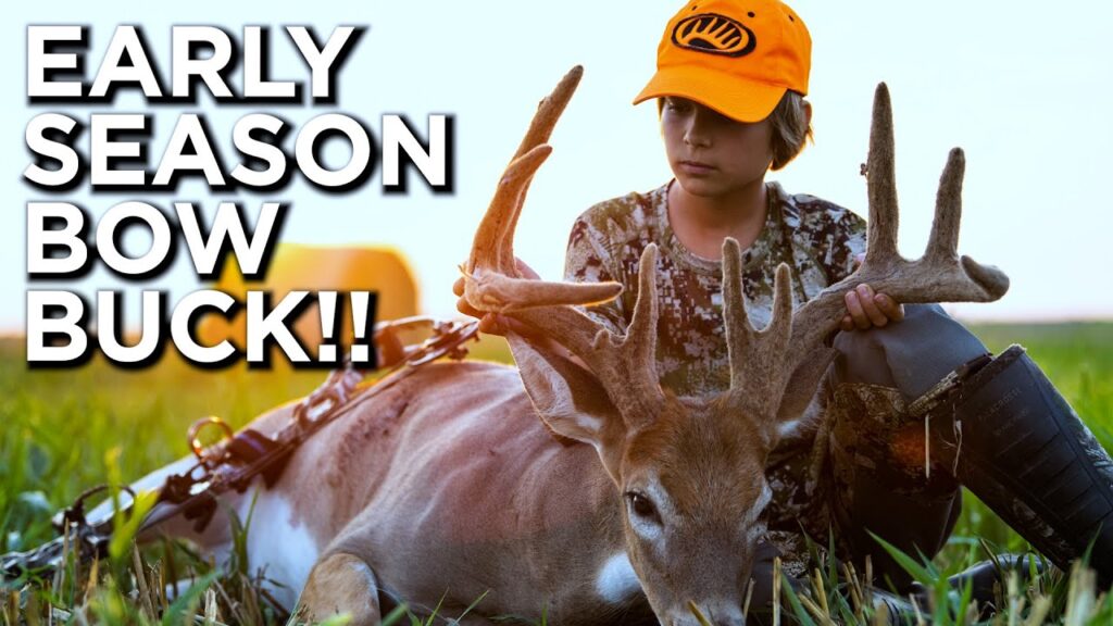 Early Season Velvet Buck! | Kansas Bowhunting