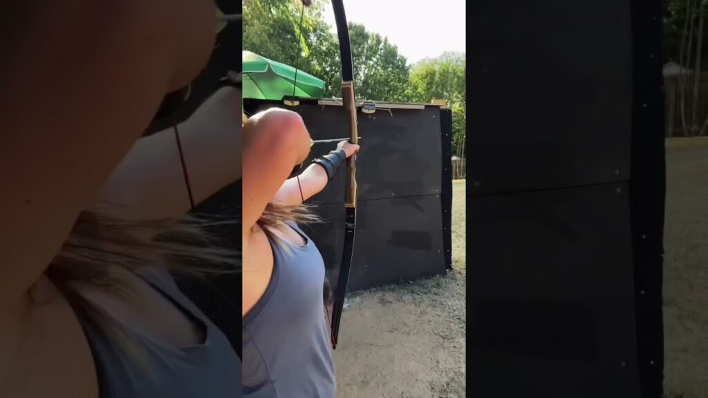 Freedomandfeathers – Tossing a RING off a Recurve Bow Archery Trickshot