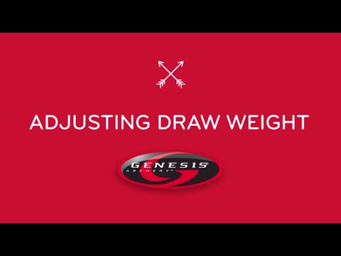 How to Adjust the Draw Weight on Your Genesis® Bow