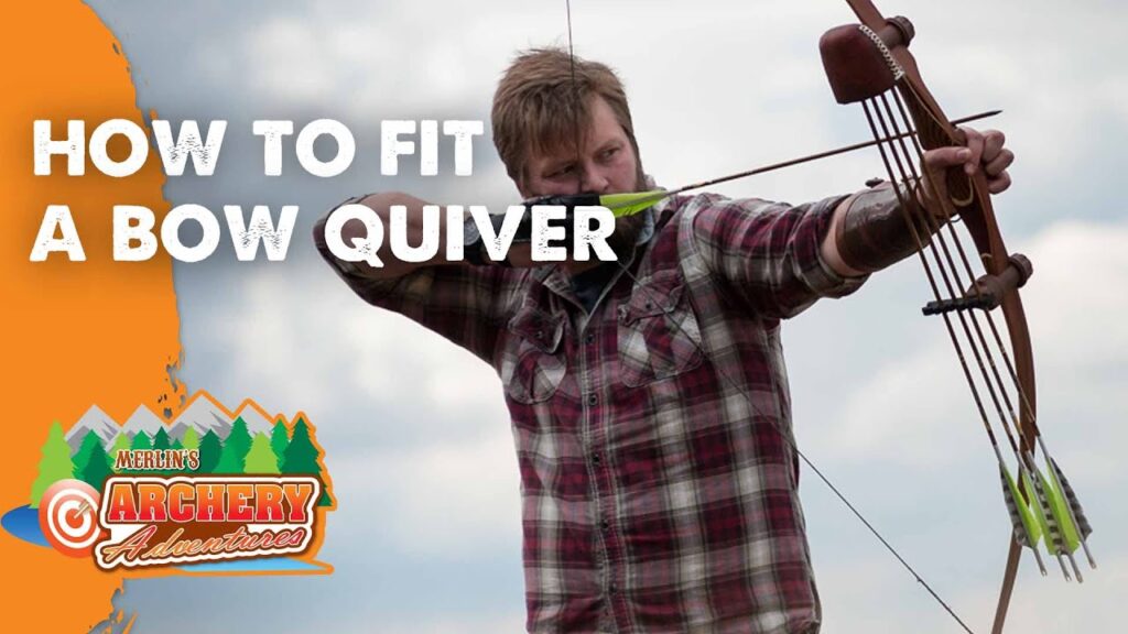 How to fit a Bow quiver (traditional archery)