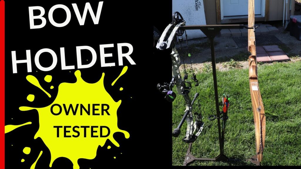 Keep your bow off the ground…with a Bow Holder (Bow stand/hanger/Caddy)