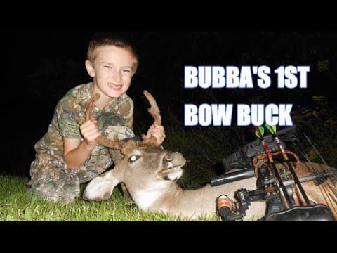 SIX YEAR OLD KILLS FIRST BUCK WITH A COMPOUND BOW ! 2020 Deer Hunt