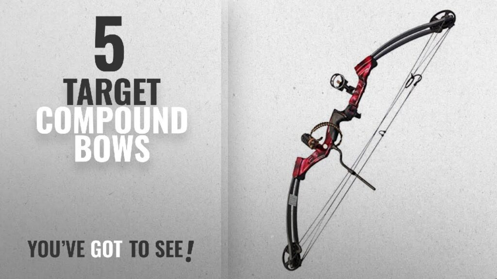Top 10 Target Compound Bows [2018]: SAS Primal 35-50 lbs Target Compound Bow 40 1/2 ATA with Red