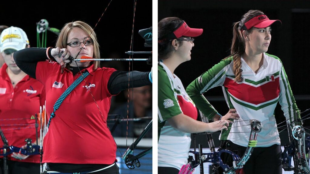 USA v Mexico – compound women's team gold | Nimes 2014 World Archery Indoor Championships